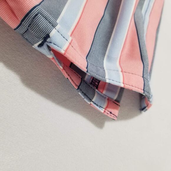 Peter Millar Shirt Medium Polo Summer Comfort Short Sleeve Striped Golf - Picture 7 of 12